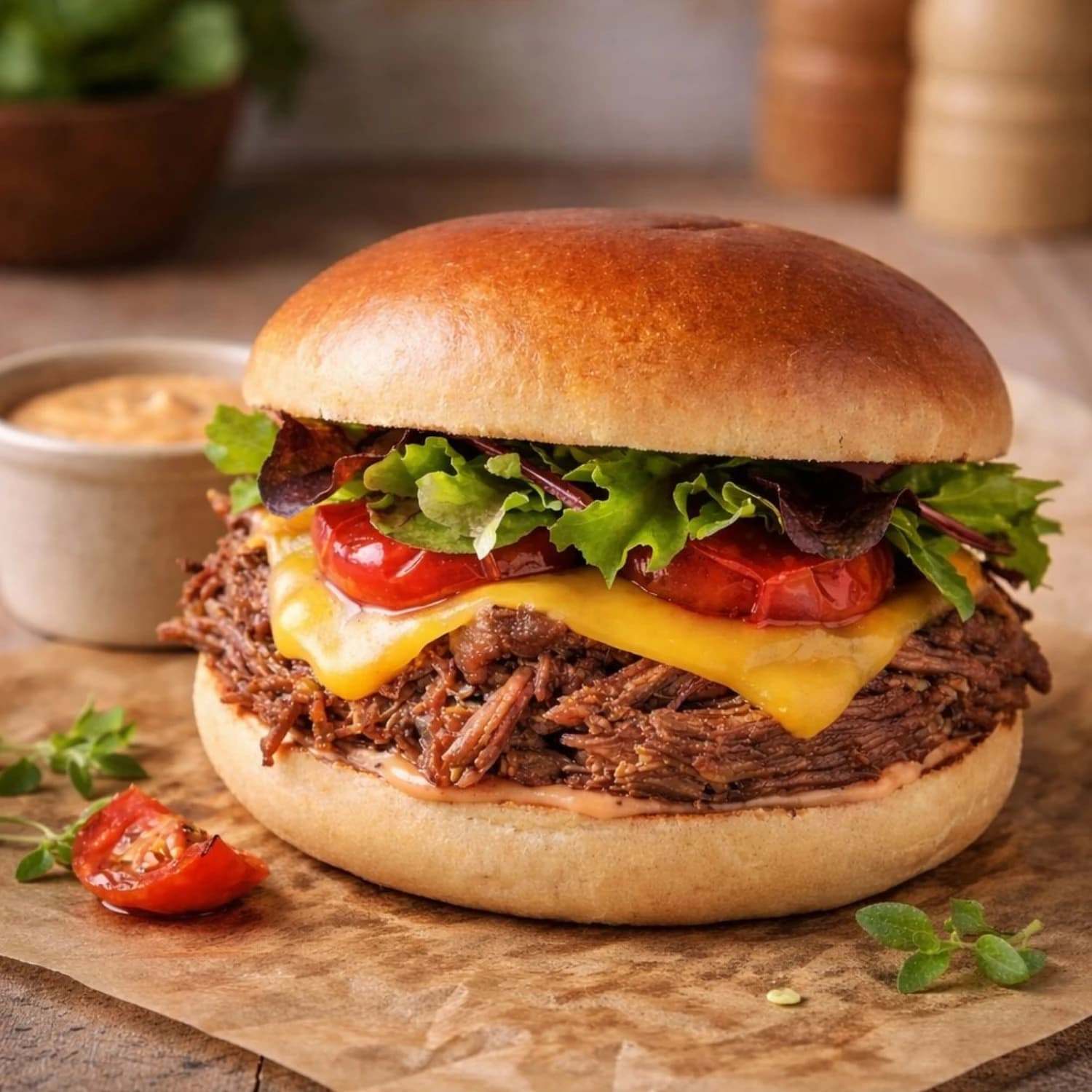 Burger du concept À la French’ Beau & Bon