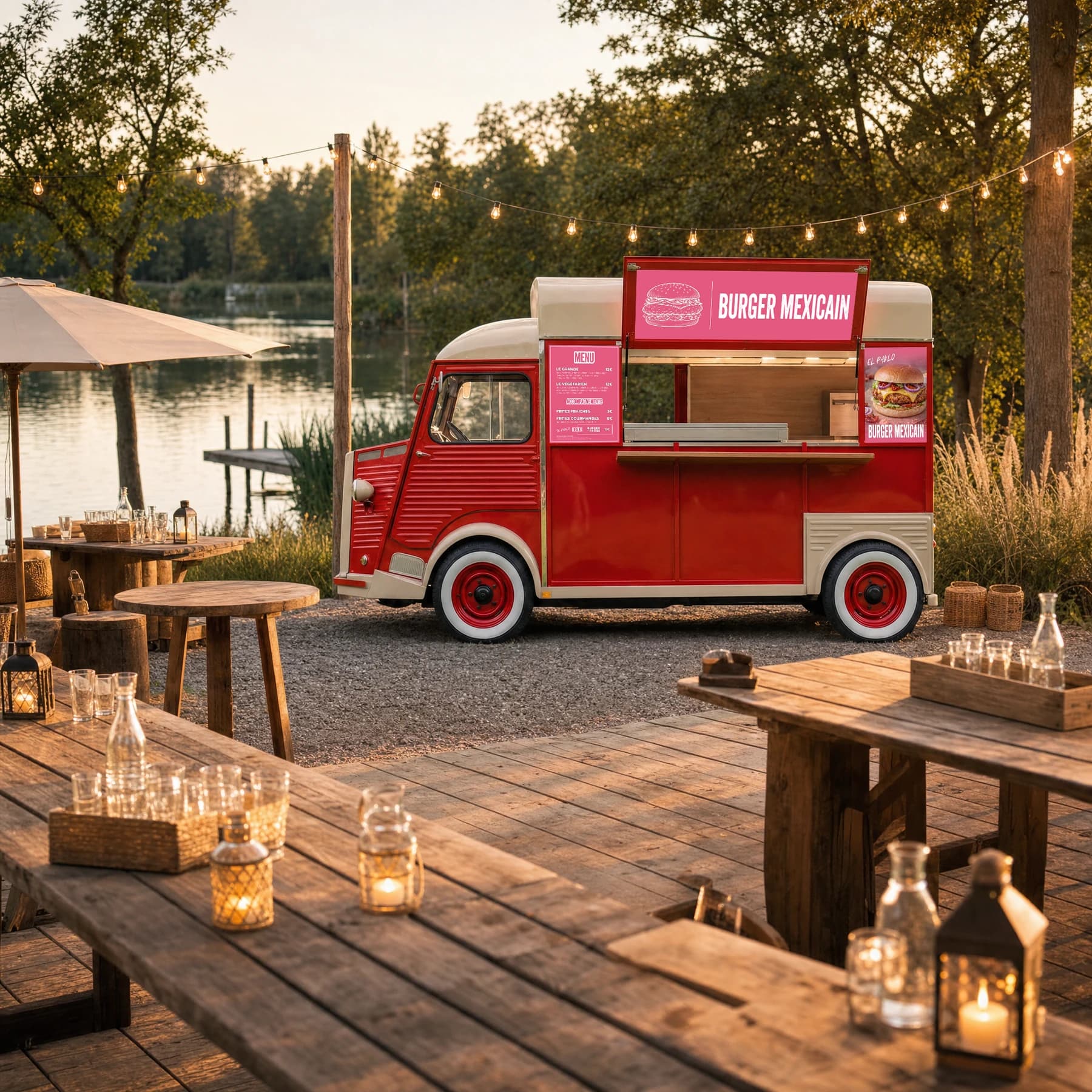 Citroën HY El Pablo de Beau & Bon installé pour un événement