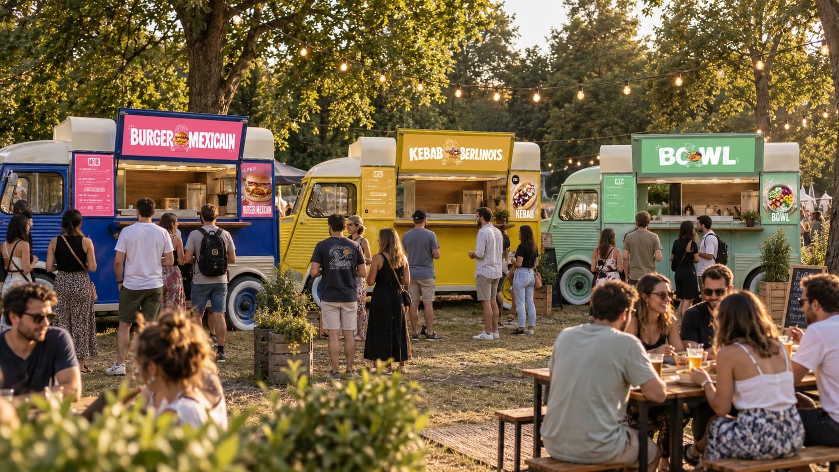 Trois Citroën HY Beau & Bon lors d’un événement grand public