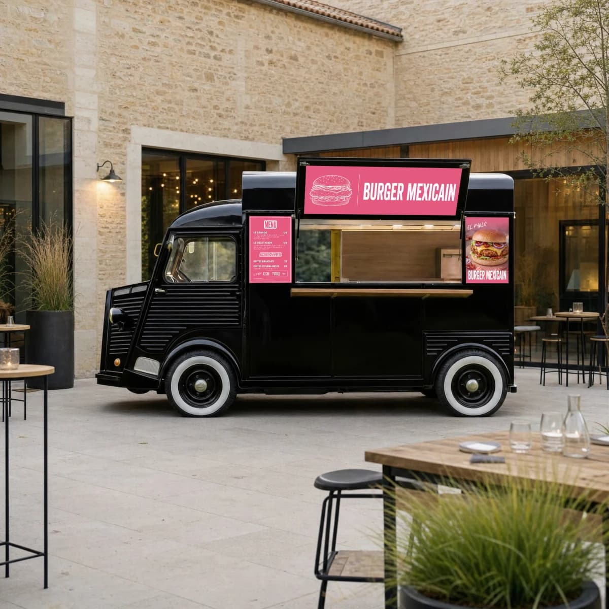 Citroën HY Beau & Bon — concept Burger mexicain