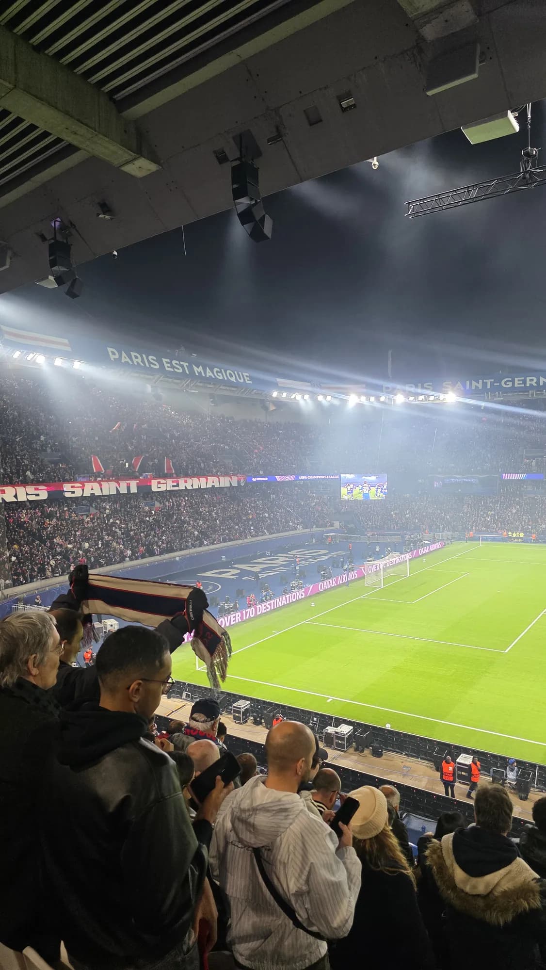 Tribunes du Parc des Princes pendant PSG – FC Barcelone