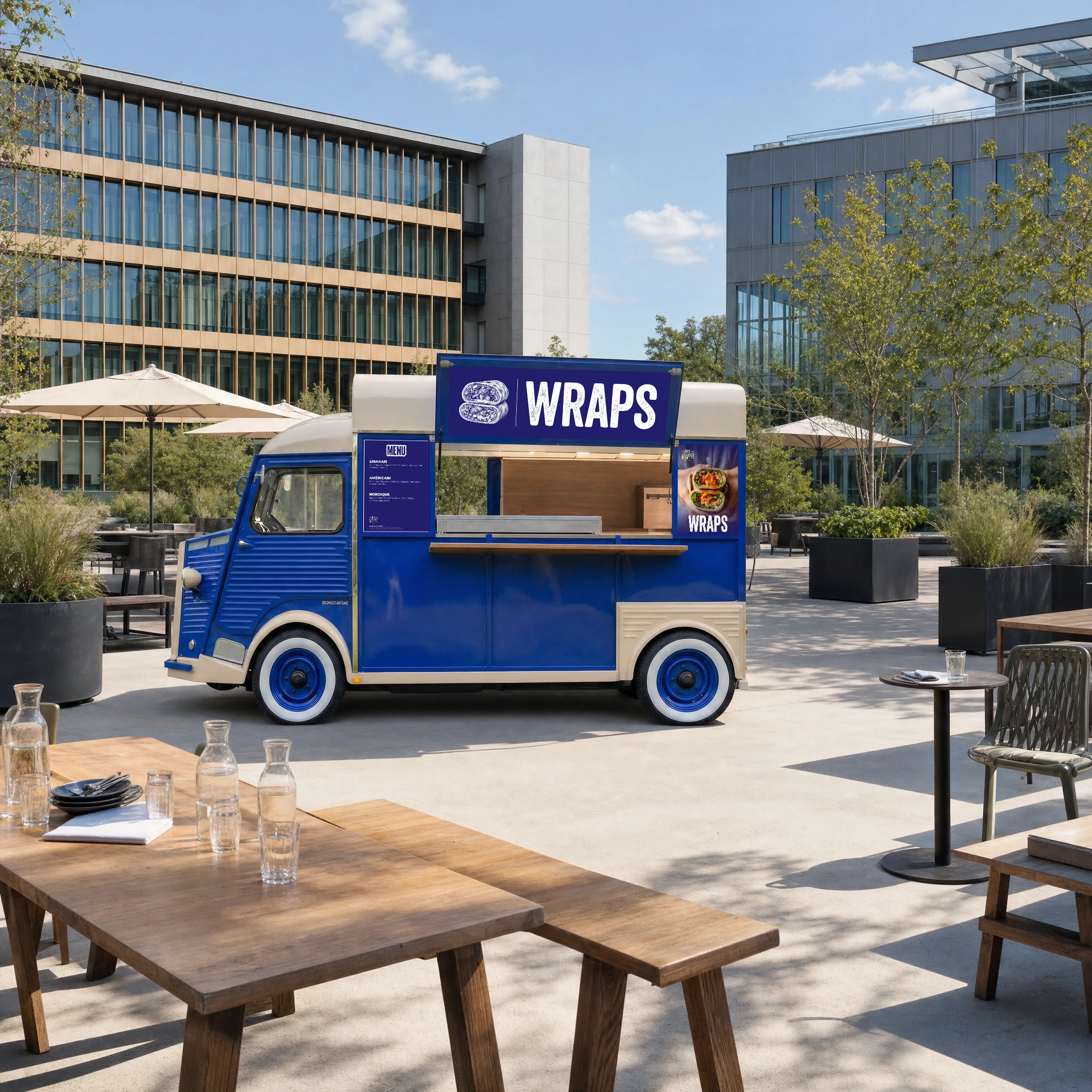 Citroën HY Wraps avec une enseigne Corporate Beau & Bon
